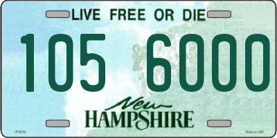 NH license plate 1056000