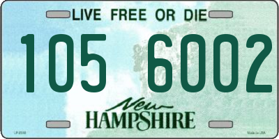 NH license plate 1056002