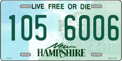 NH license plate 1056006
