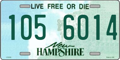 NH license plate 1056014