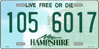 NH license plate 1056017
