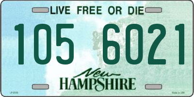 NH license plate 1056021
