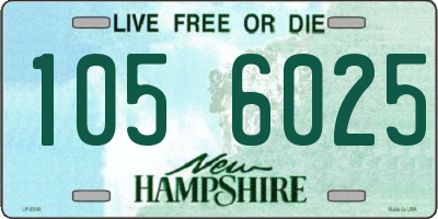 NH license plate 1056025
