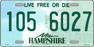 NH license plate 1056027