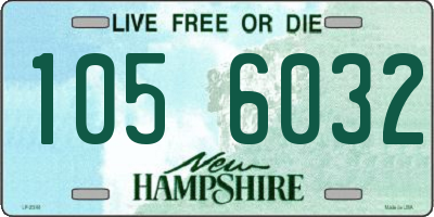 NH license plate 1056032