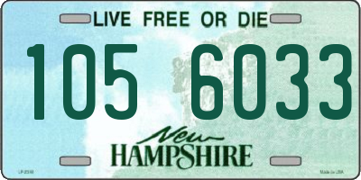 NH license plate 1056033