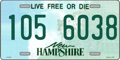 NH license plate 1056038