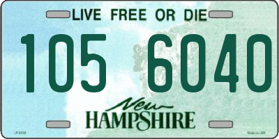 NH license plate 1056040