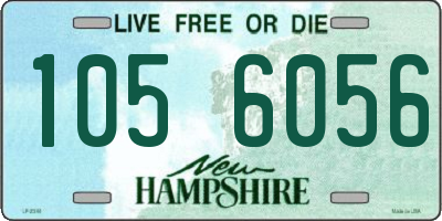 NH license plate 1056056