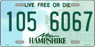 NH license plate 1056067