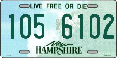 NH license plate 1056102