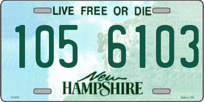 NH license plate 1056103