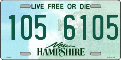NH license plate 1056105