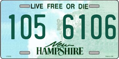 NH license plate 1056106