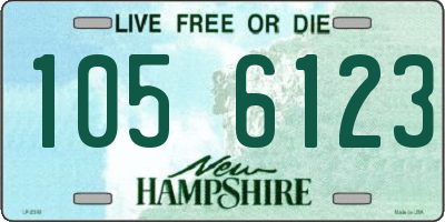 NH license plate 1056123