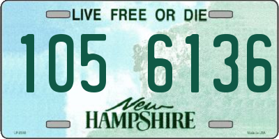NH license plate 1056136