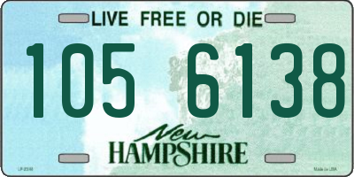 NH license plate 1056138