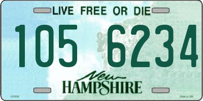 NH license plate 1056234