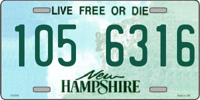 NH license plate 1056316