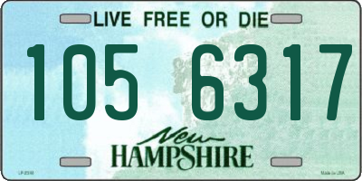 NH license plate 1056317