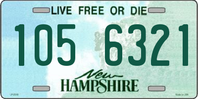 NH license plate 1056321