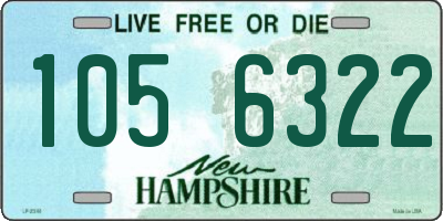 NH license plate 1056322