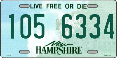NH license plate 1056334