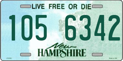 NH license plate 1056342
