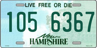 NH license plate 1056367