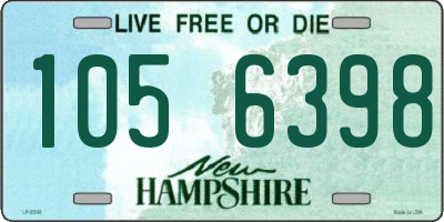 NH license plate 1056398