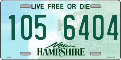 NH license plate 1056404