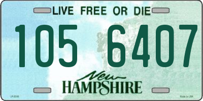NH license plate 1056407