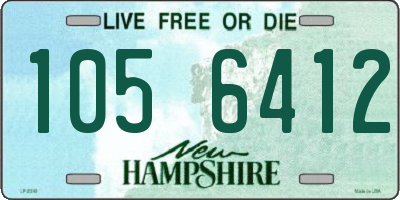 NH license plate 1056412