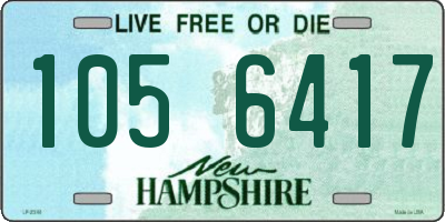 NH license plate 1056417