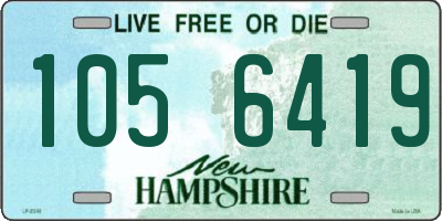 NH license plate 1056419