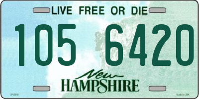 NH license plate 1056420