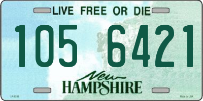 NH license plate 1056421