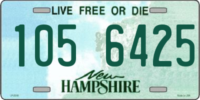 NH license plate 1056425