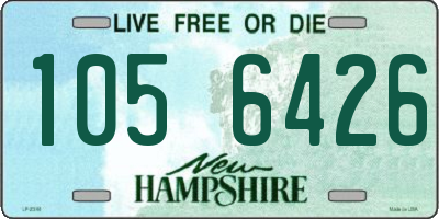 NH license plate 1056426