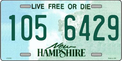 NH license plate 1056429
