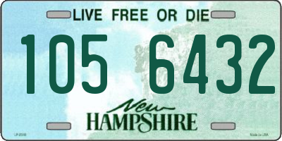 NH license plate 1056432