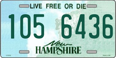 NH license plate 1056436
