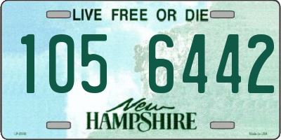 NH license plate 1056442