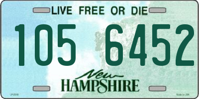 NH license plate 1056452