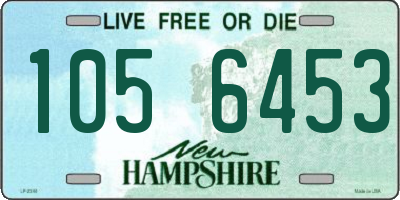 NH license plate 1056453