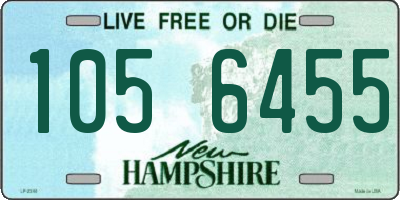 NH license plate 1056455