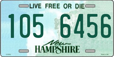 NH license plate 1056456
