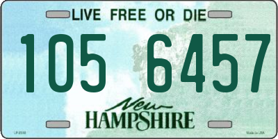 NH license plate 1056457