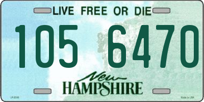 NH license plate 1056470