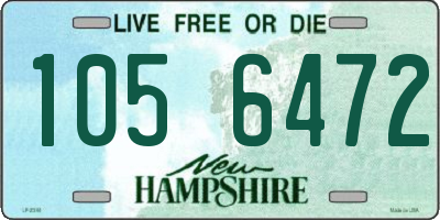 NH license plate 1056472
